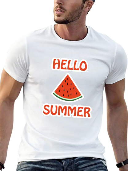 Hello Summer Watermelon Graphic Tee