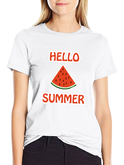 Hello Summer Watermelon Graphic Tee
