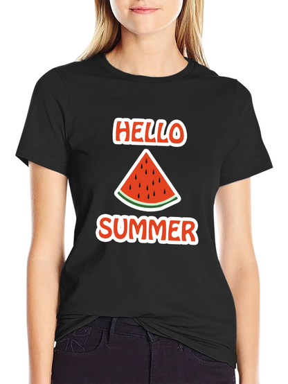 Hello Summer Watermelon Graphic Tee