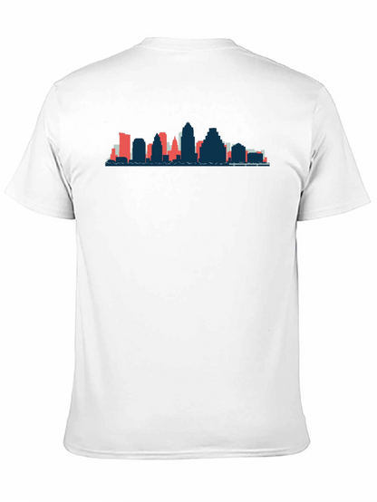 Skyline Graphic Tee - Black Cotton Blend