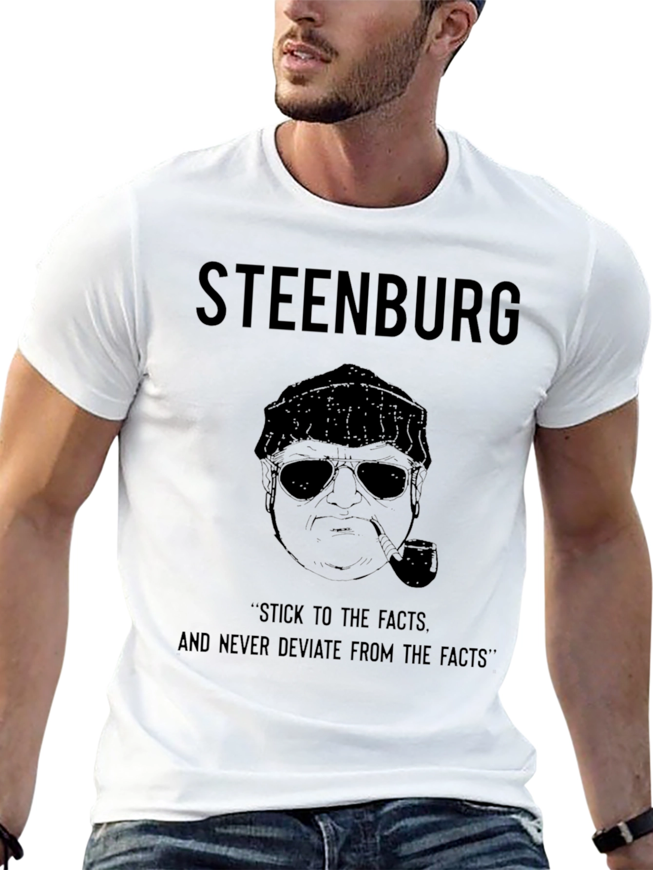 Steenburg Black Graphic Print T-Shirt