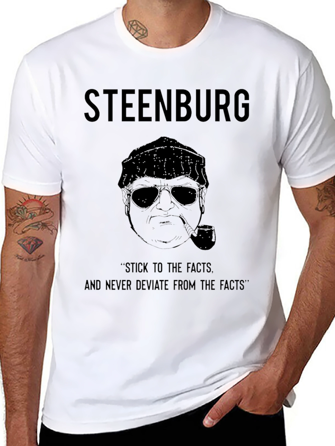 Steenburg Black Graphic Print T-Shirt