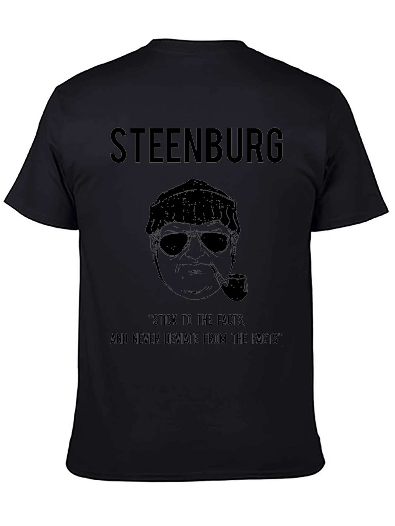 Steenburg Black Graphic Print T-Shirt