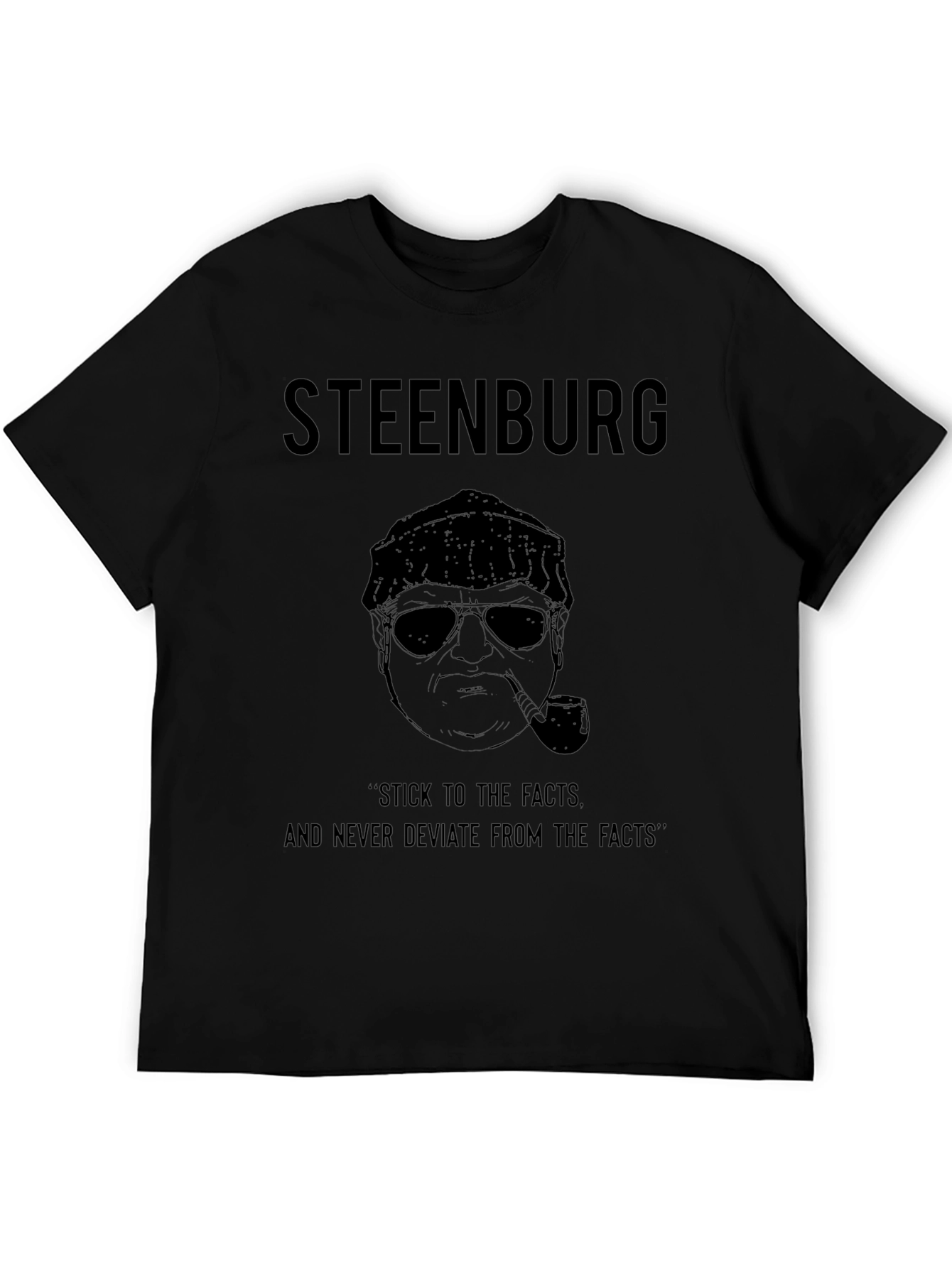 Steenburg Black Graphic Print T-Shirt