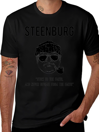 Steenburg Black Graphic Print T-Shirt