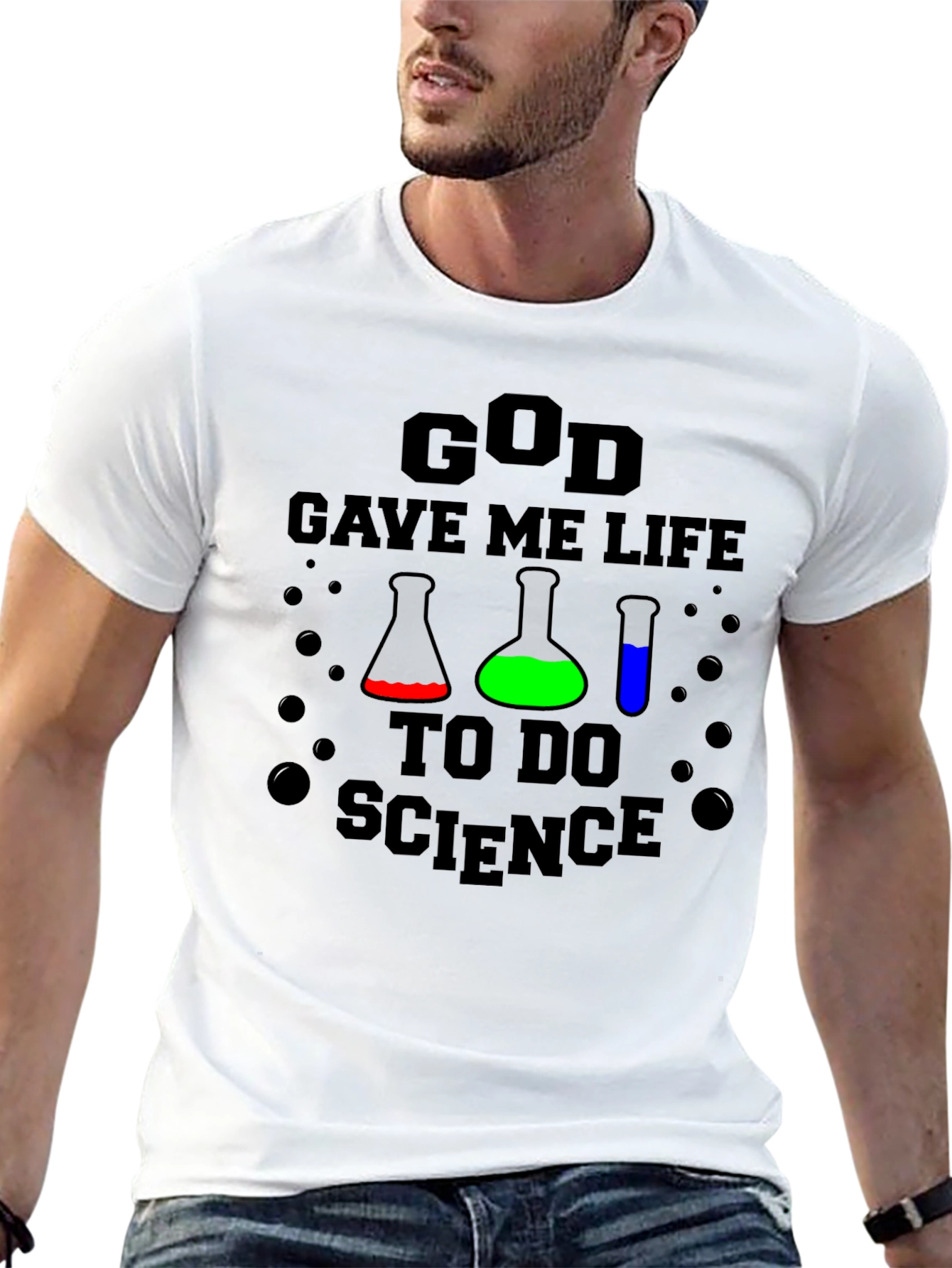 God Gave Me Life to Do Science T-Shirt