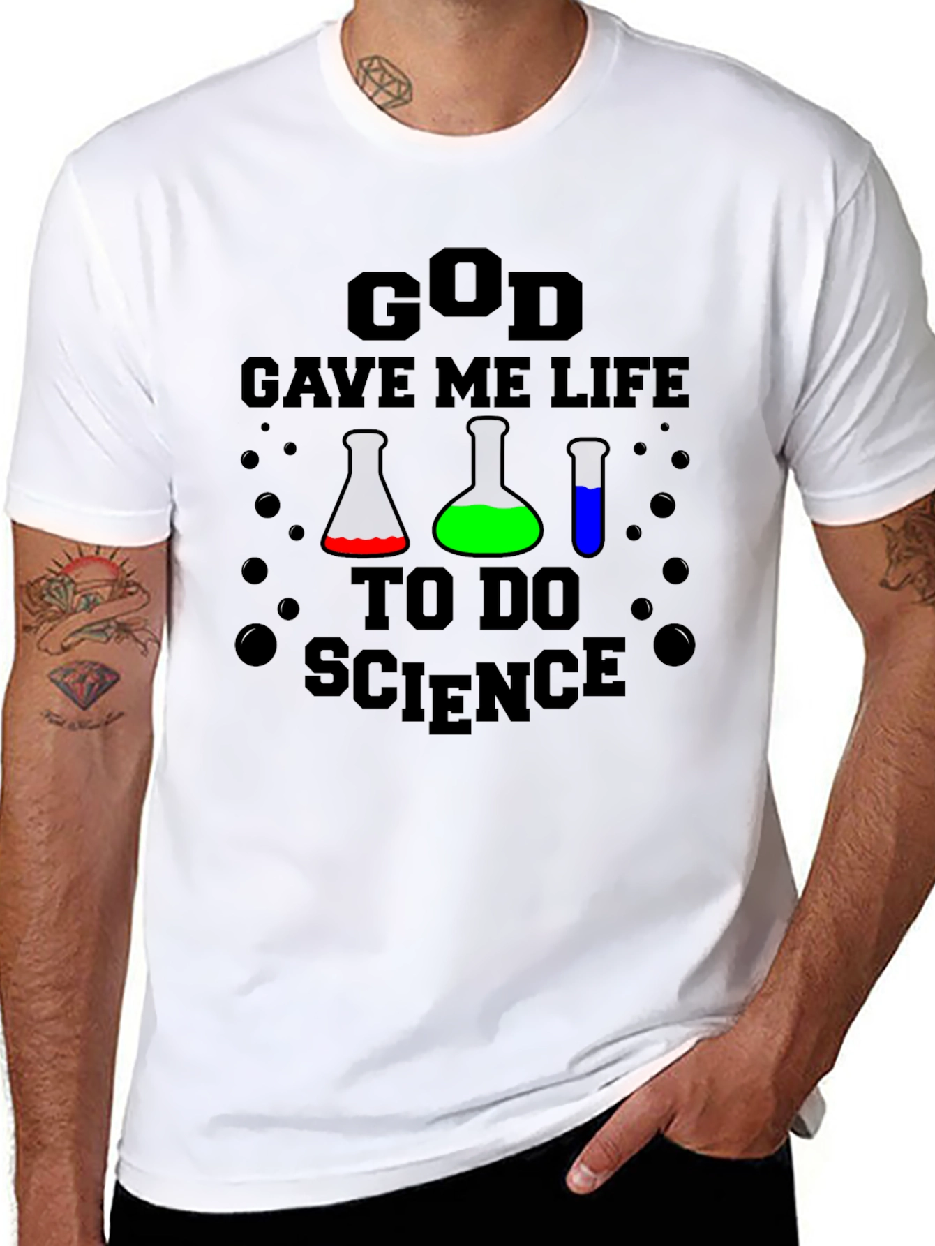 God Gave Me Life to Do Science T-Shirt