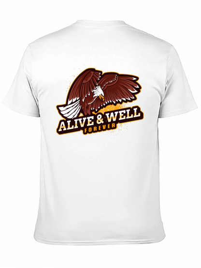 Alive & Well Eagle Graphic T-Shirt - Black