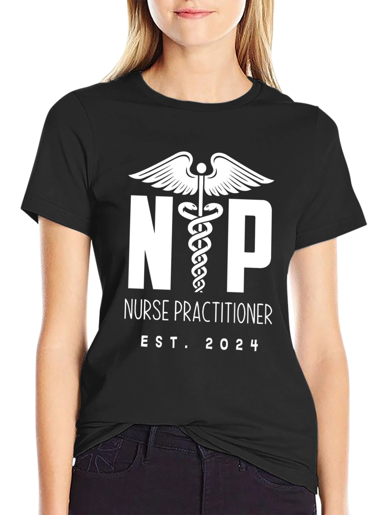 Nurse Practitioner Est. 2024 Black T-Shirt