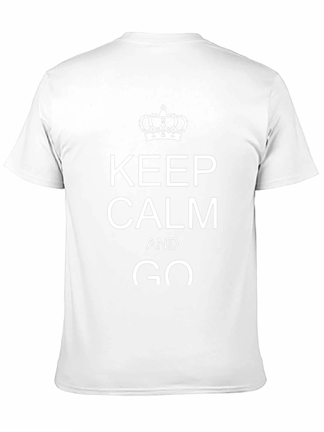 Keep Calm and Go Graphic Tee - Black