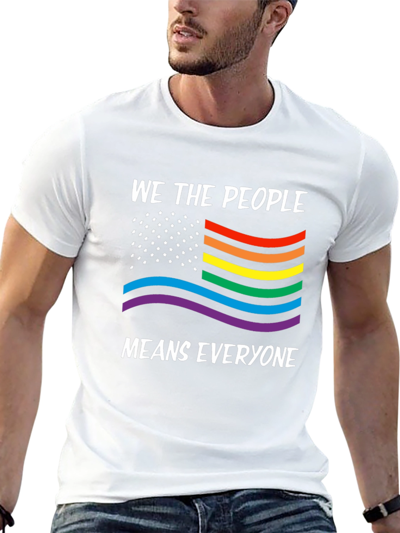 We The People Means Everyone LGBTQ Pride T-Shirt