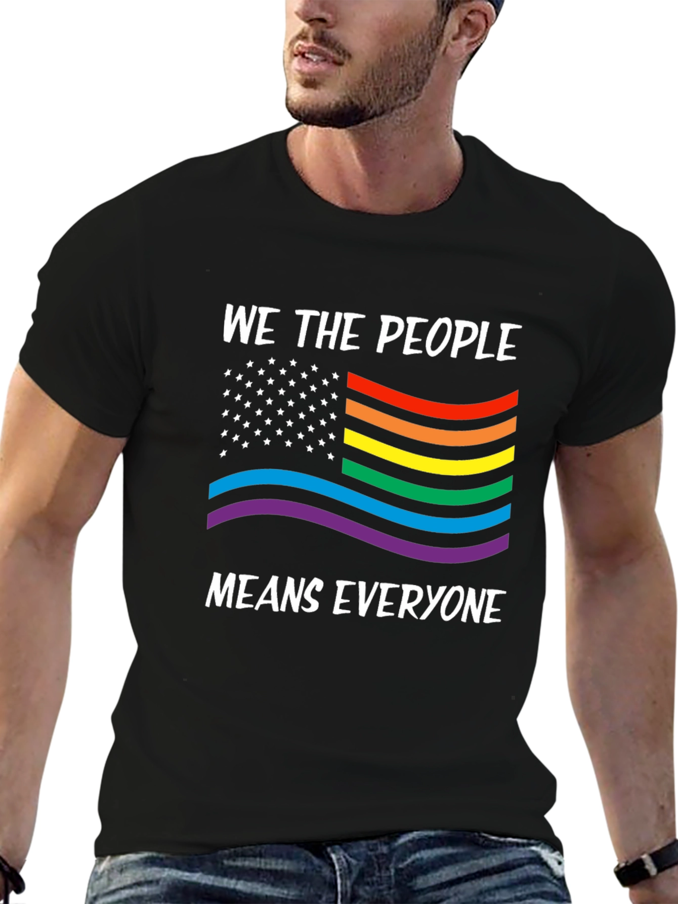 We The People Means Everyone LGBTQ Pride T-Shirt