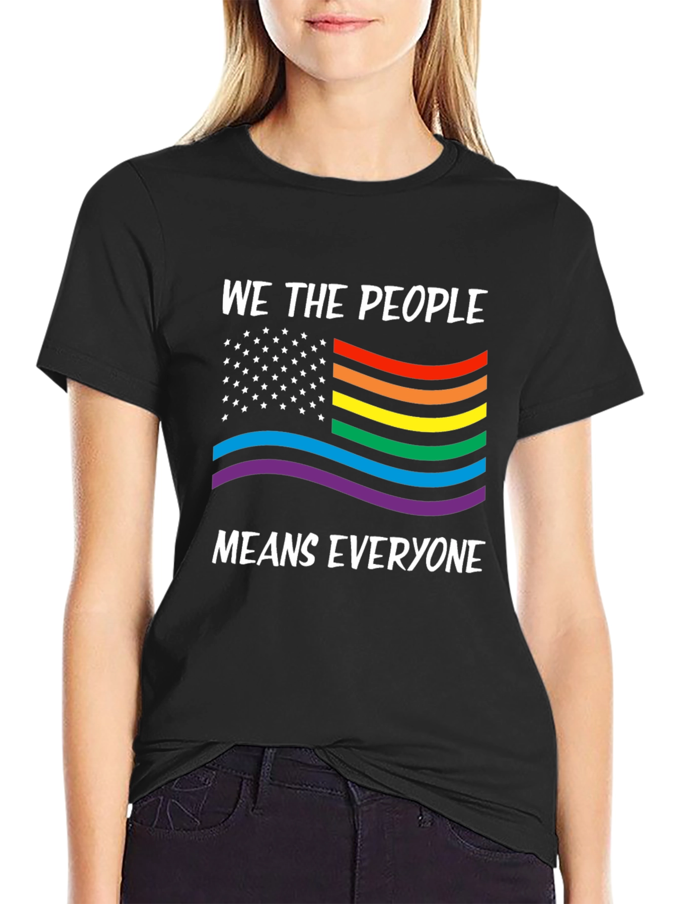 We The People Means Everyone LGBTQ Pride T-Shirt