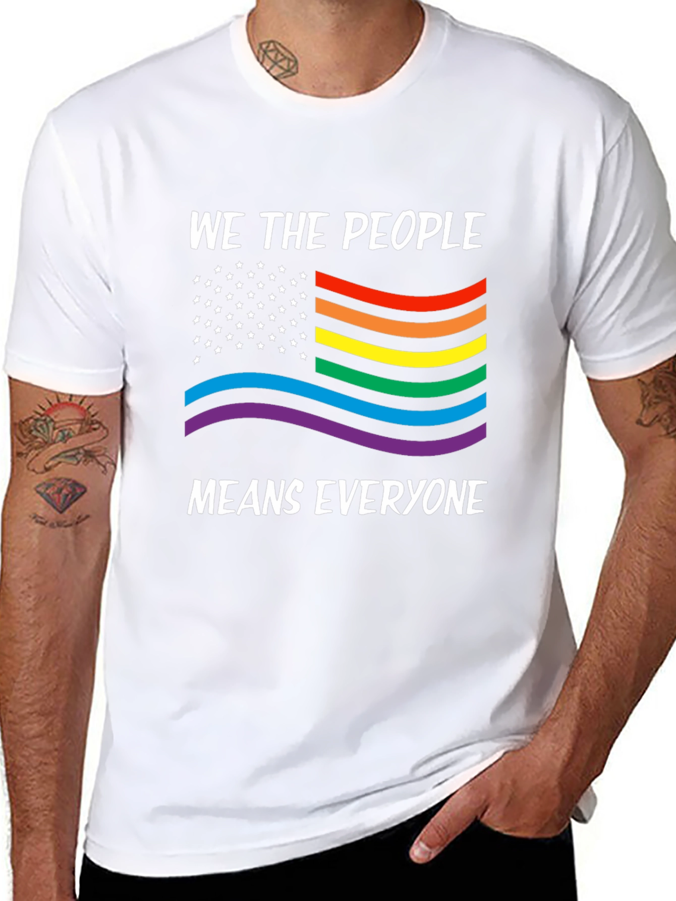 We The People Means Everyone LGBTQ Pride T-Shirt