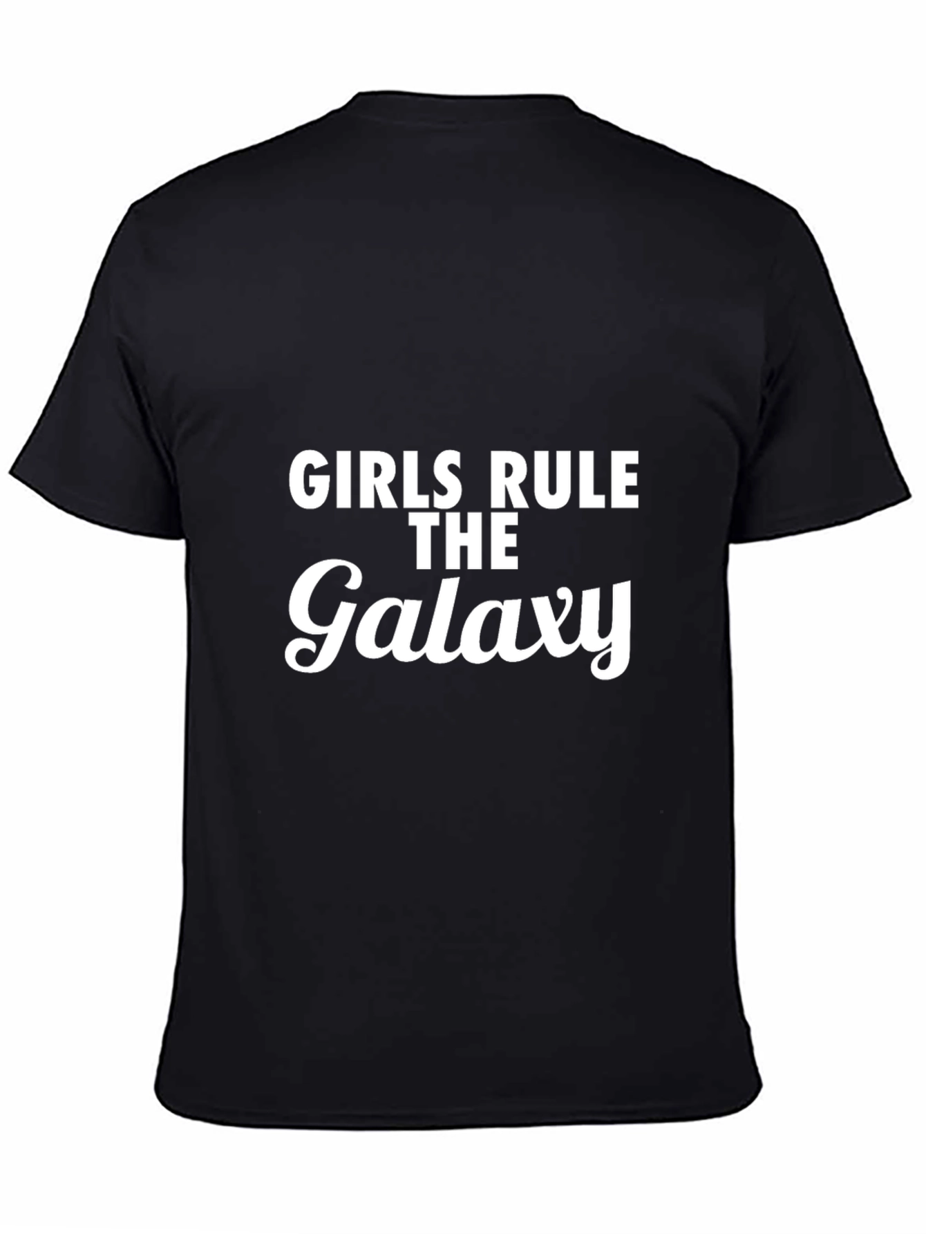 Girls Rule The Galaxy Black T-Shirt