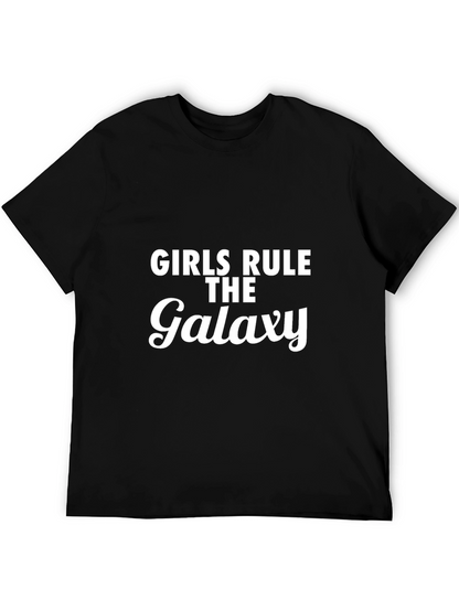 Girls Rule The Galaxy Black T-Shirt