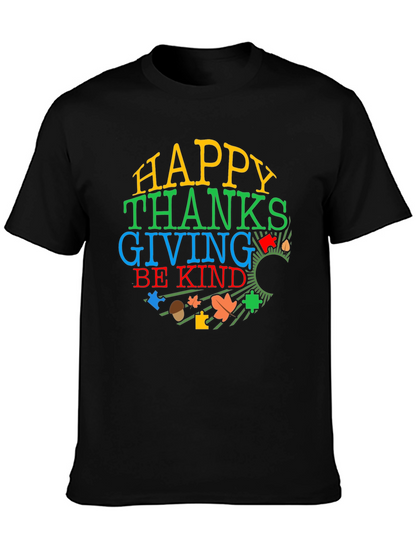 Happy Thanksgiving Autism Awareness Shirt