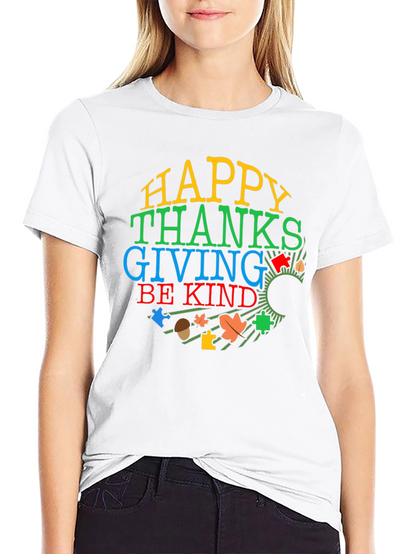 Happy Thanksgiving Autism Awareness Shirt
