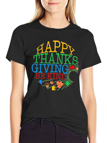 Happy Thanksgiving Autism Awareness Shirt