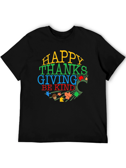 Happy Thanksgiving Autism Awareness Shirt
