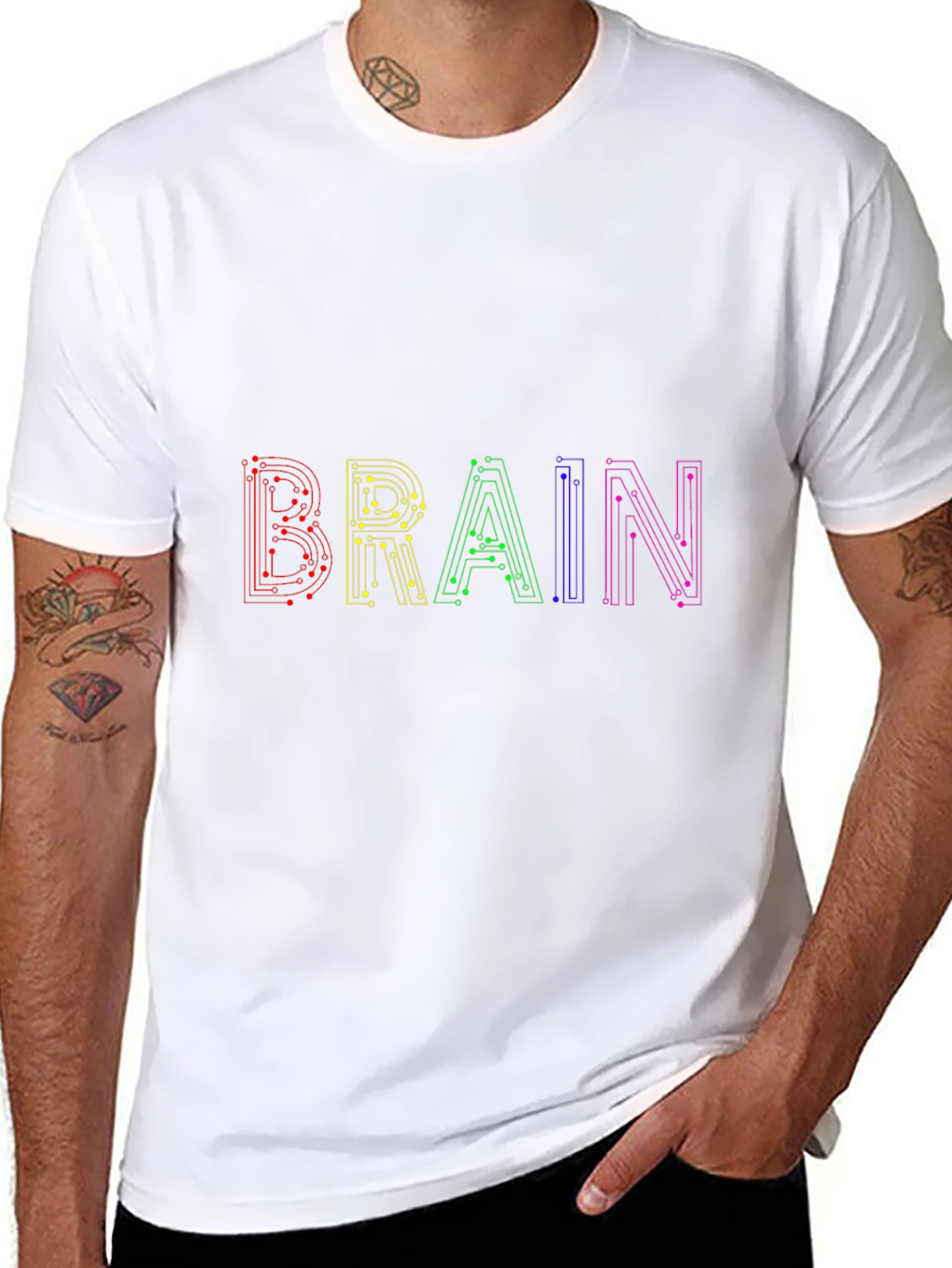 Circuit Brain T-Shirt - Black