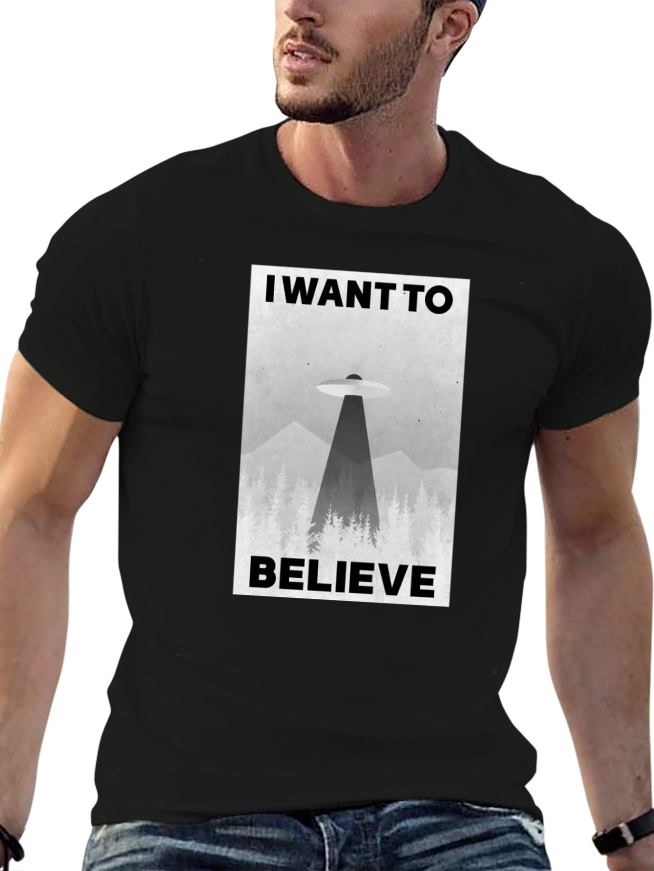 I Want to Believe UFO Graphic T-Shirt