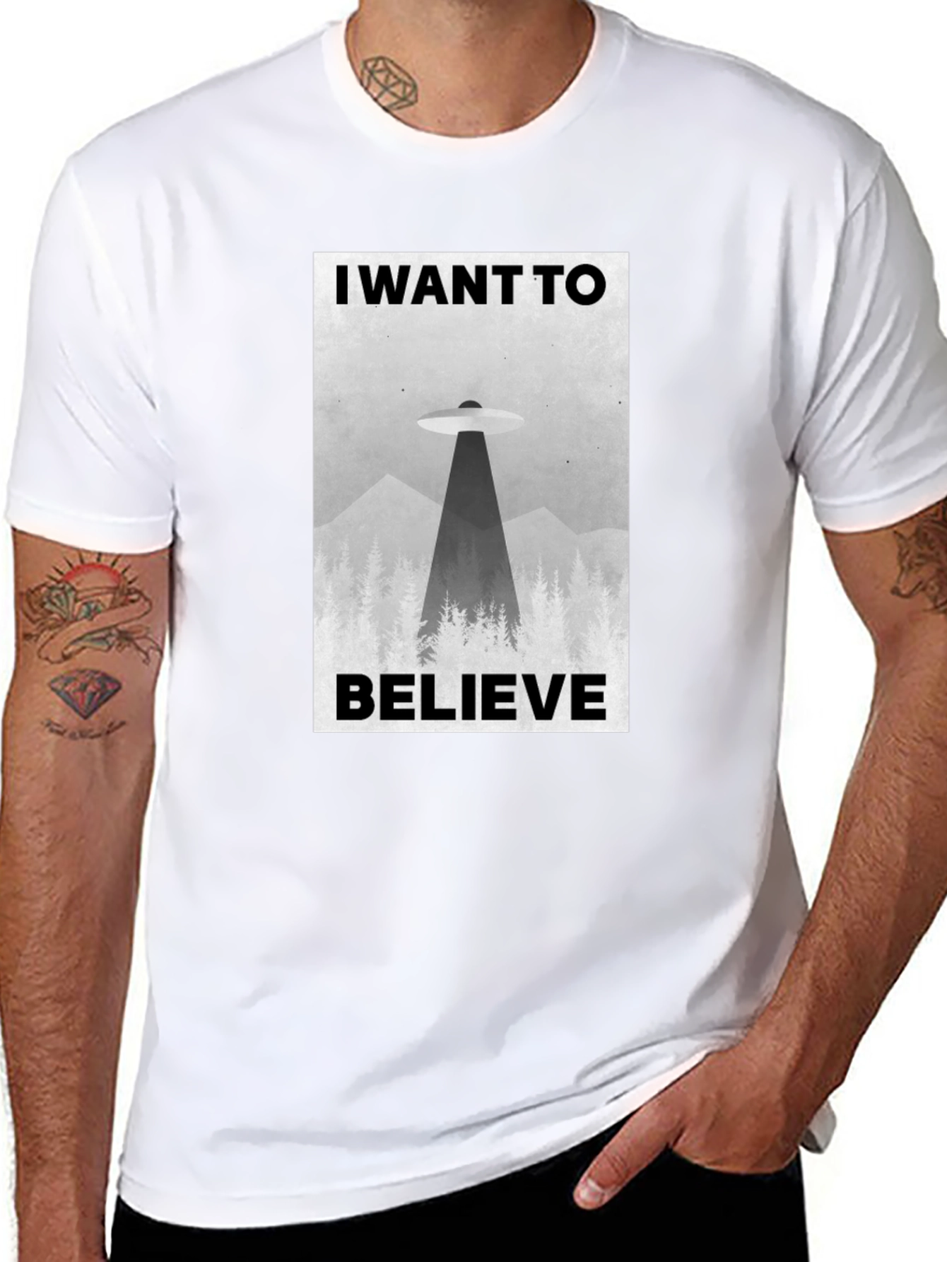 I Want to Believe UFO Graphic T-Shirt
