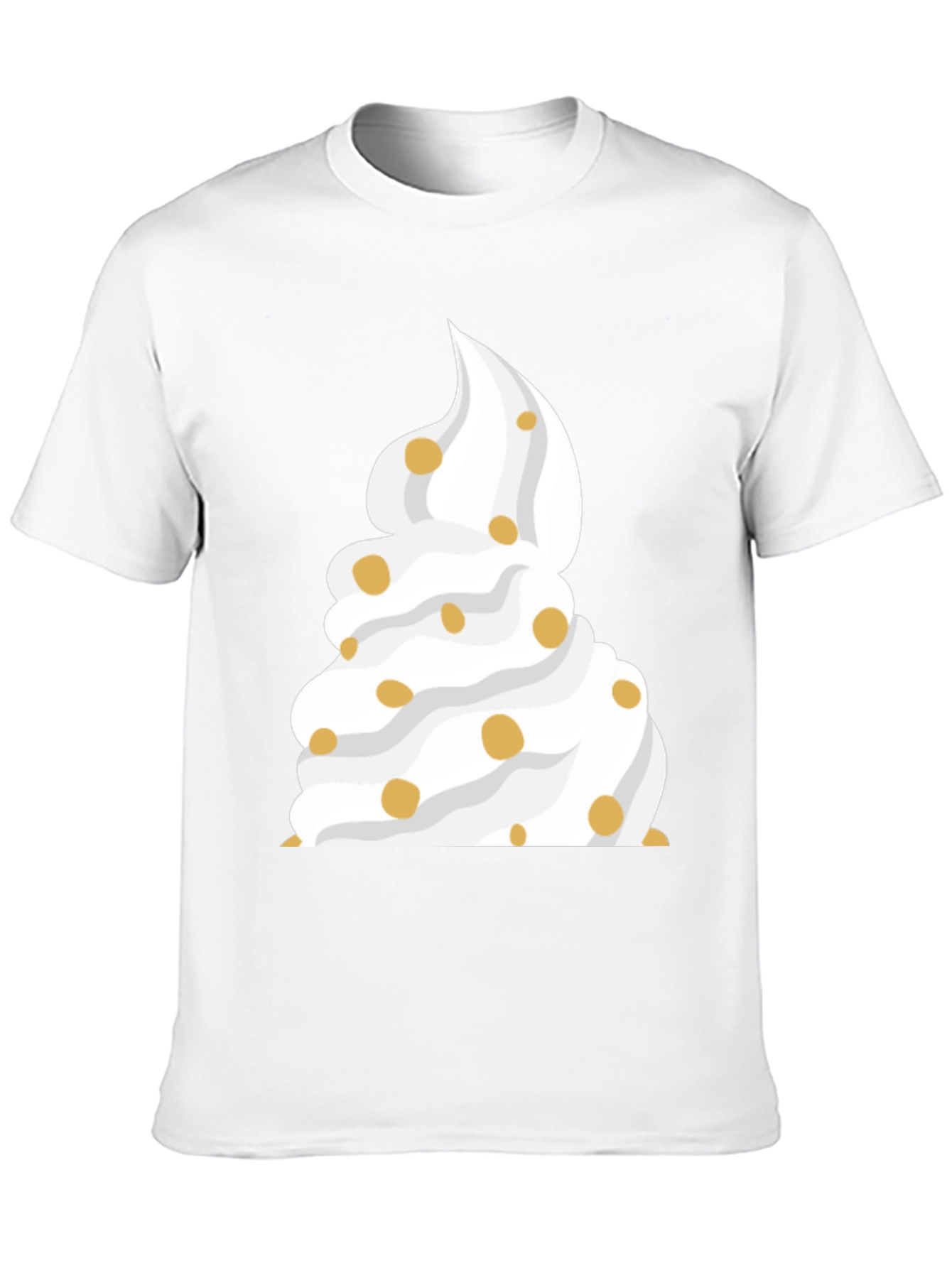 Whipped Cream Dessert Black T-Shirt