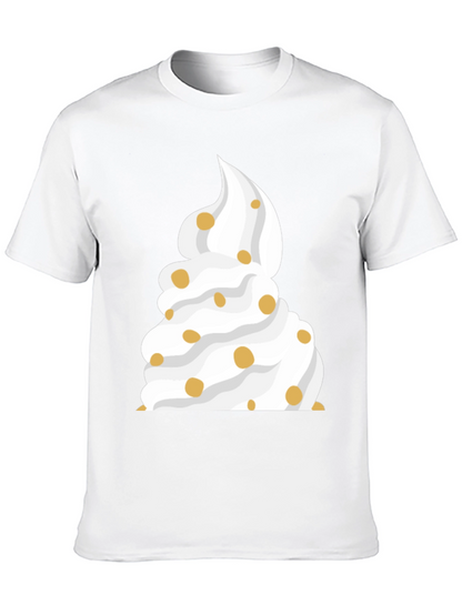 Whipped Cream Dessert Black T-Shirt