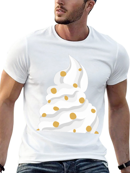 Whipped Cream Dessert Black T-Shirt