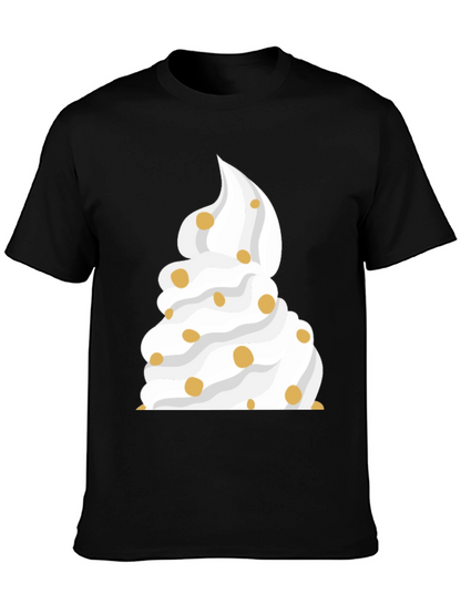Whipped Cream Dessert Black T-Shirt