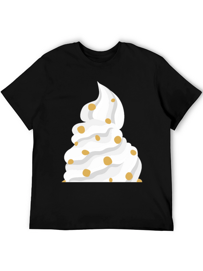 Whipped Cream Dessert Black T-Shirt