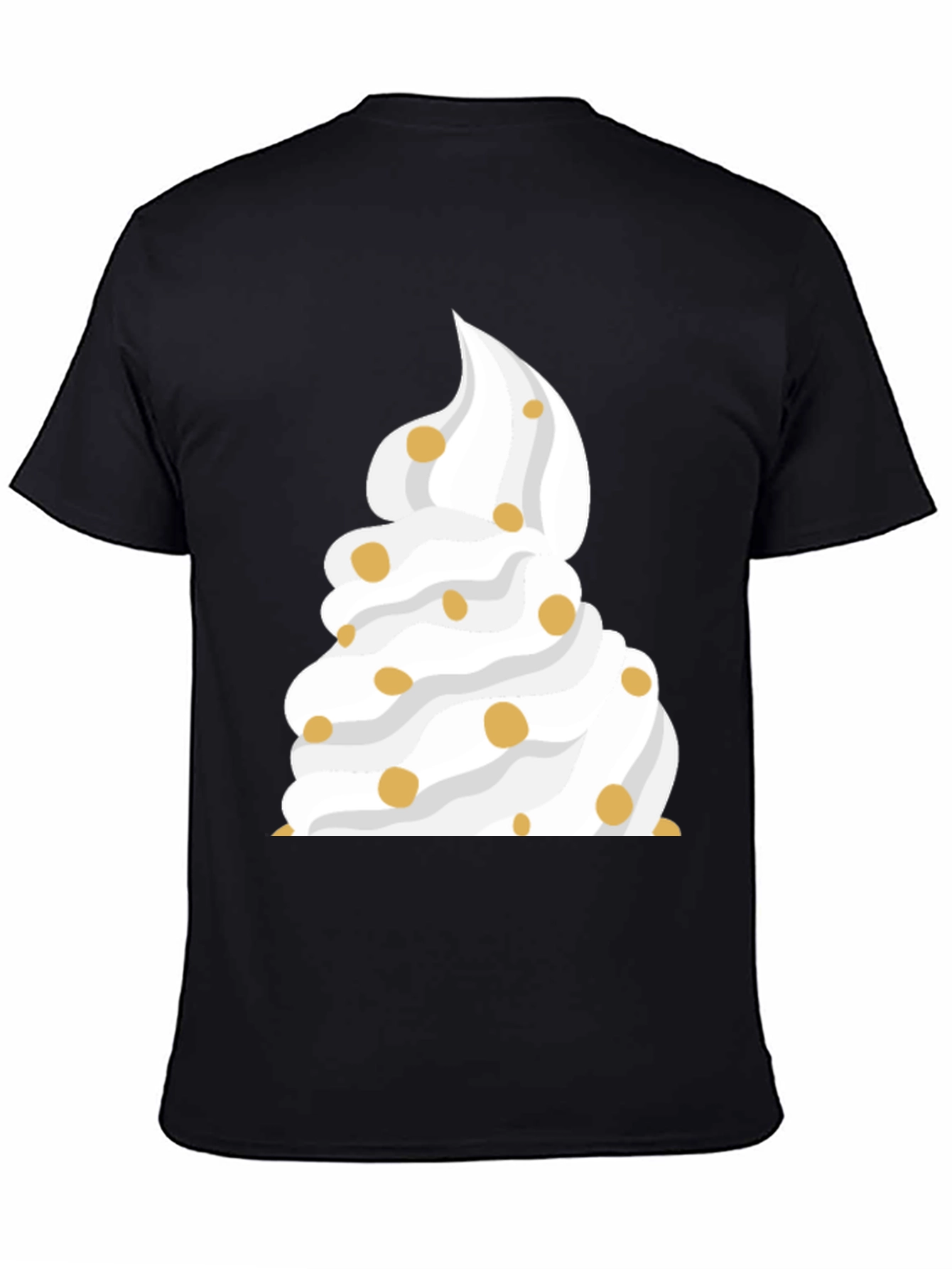 Whipped Cream Dessert Black T-Shirt