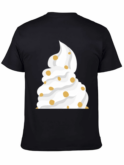 Whipped Cream Dessert Black T-Shirt