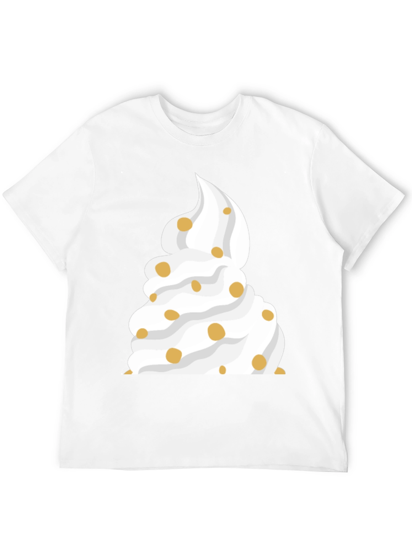 Whipped Cream Dessert Black T-Shirt