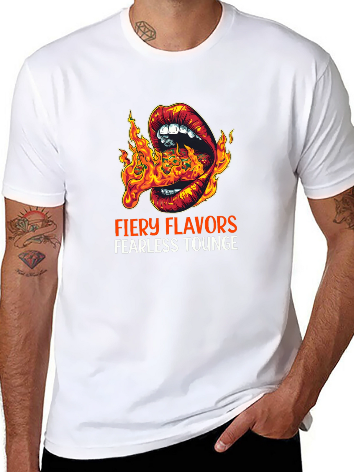 Fiery Flavors Graphic T-Shirt