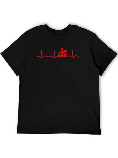 Money Heartbeat T-Shirt - Black