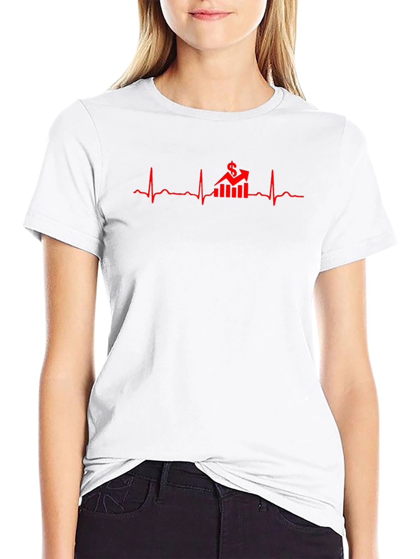 Money Heartbeat T-Shirt - Black