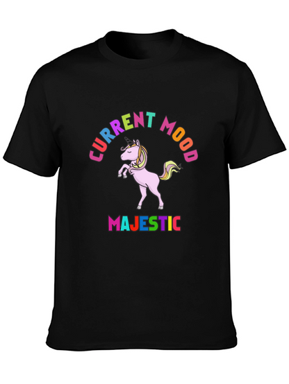 Majestic Unicorn Current Mood T-Shirt