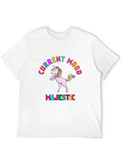 Majestic Unicorn Current Mood T-Shirt