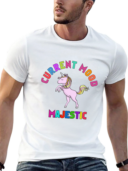 Majestic Unicorn Current Mood T-Shirt