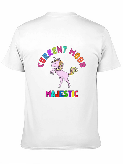 Majestic Unicorn Current Mood T-Shirt