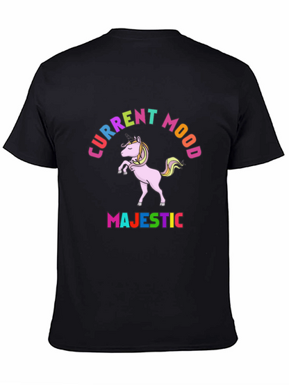 Majestic Unicorn Current Mood T-Shirt