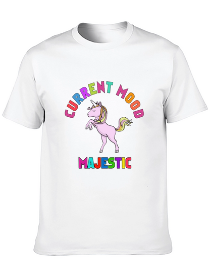Majestic Unicorn Current Mood T-Shirt
