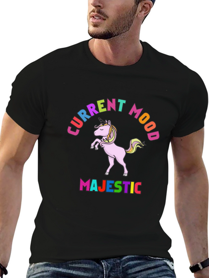 Majestic Unicorn Current Mood T-Shirt