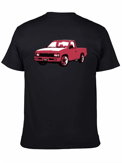 Cool Car Graphic T-Shirt - Black Crew Neck Tee