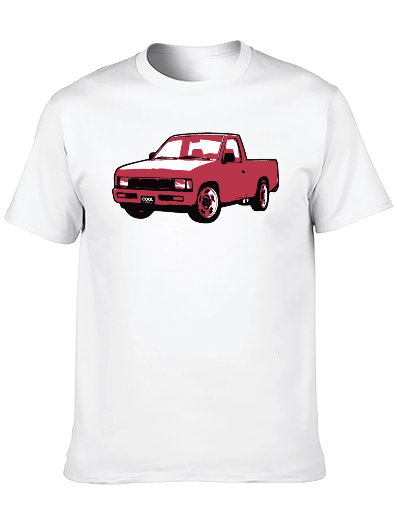 Cool Car Graphic T-Shirt - Black Crew Neck Tee