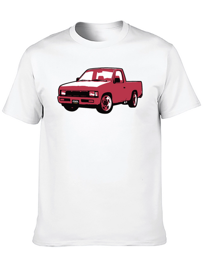 Cool Car Graphic T-Shirt - Black Crew Neck Tee