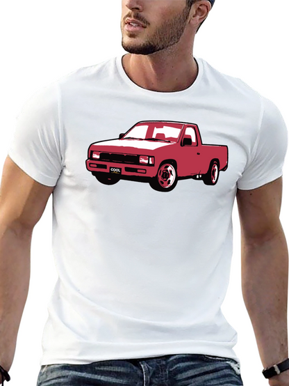 Cool Car Graphic T-Shirt - Black Crew Neck Tee