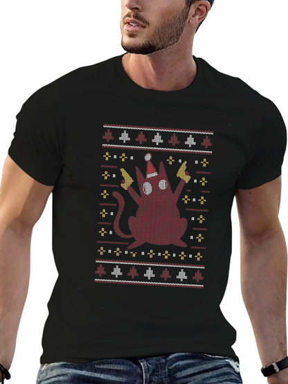 Festive Cat Christmas T-Shirt